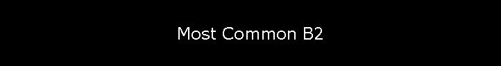 Most Common B2